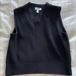 COS Black Knit Vest